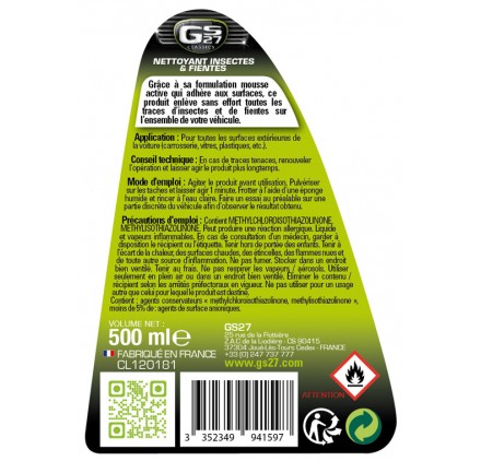 Nettoyant Insectes & Fientes - recto Nettoyant Insectes & Fientes - recto