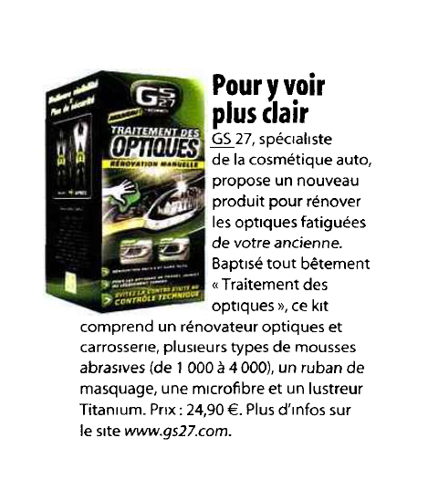 traitement optiques GS27