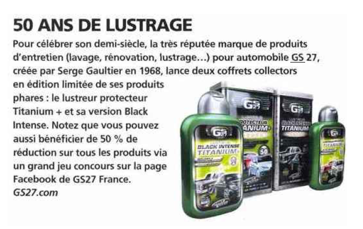 produit d'entretien gs27 50 ans