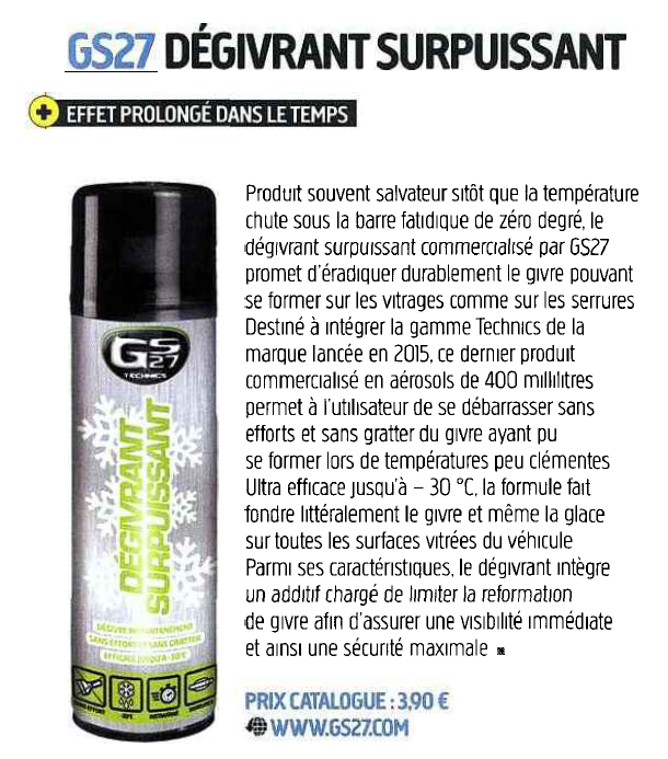 dégivrant surpuissant GS27