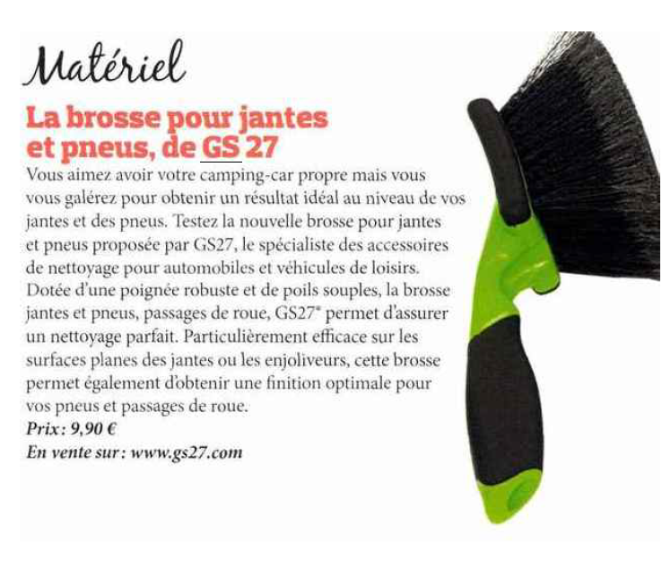 brosses jantes et pneus gs27