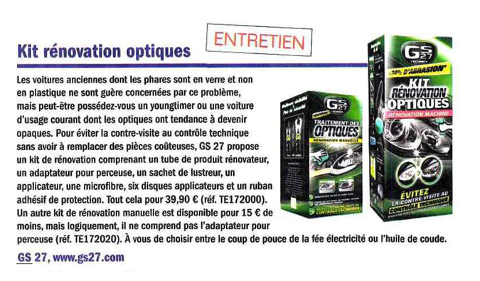 traitement phares auto GS27