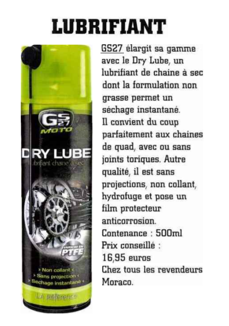 Dry lube quad gs27