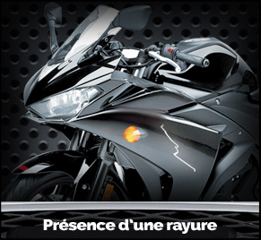 Présence d'une rayure