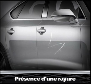 Présence de rayure